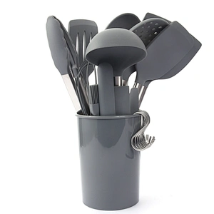 Silicone Cooking Utensil Set Cookware Kitchen Utensils Set With Stainless Steel Handle 25 Pcs Kitchen Gadgets Tools Set